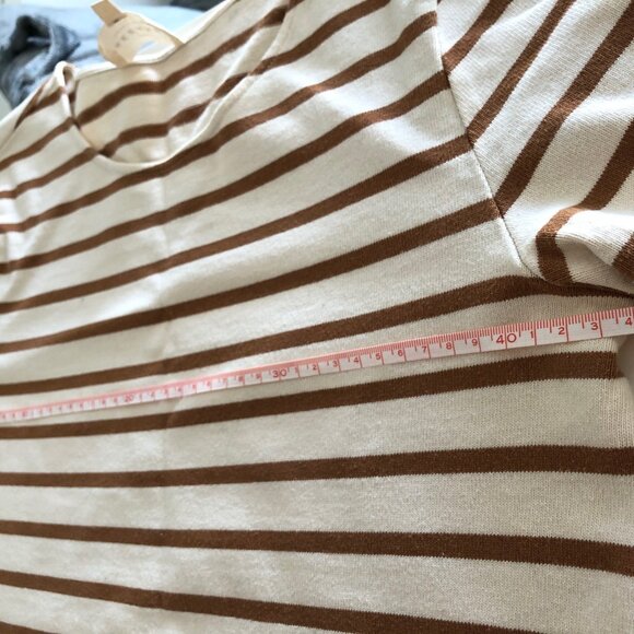 Sezane Colette Mariniere - Ecru/ Camel - Picture 7 of 7